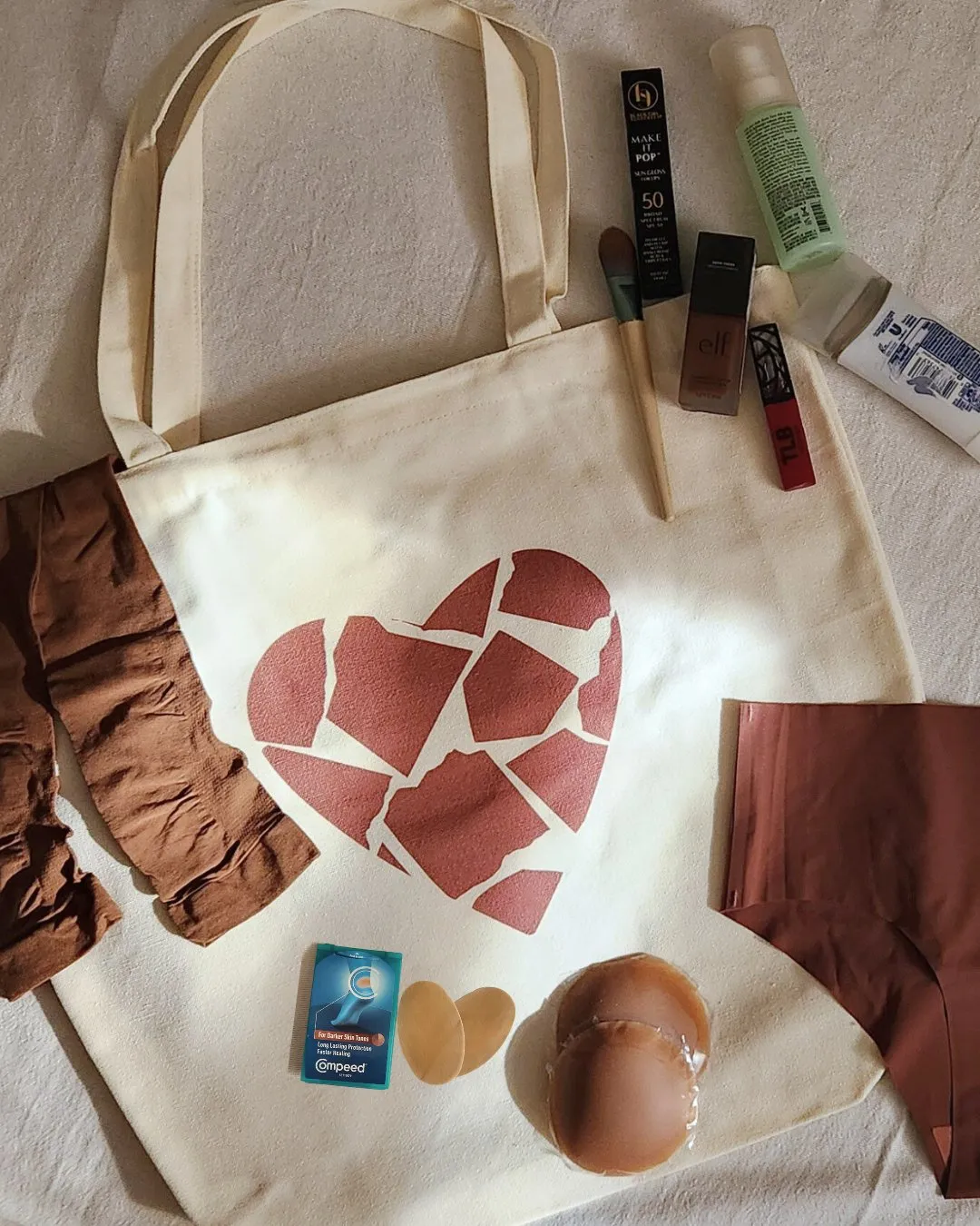 Organic Canvas Flat-Bottom Tote Bag