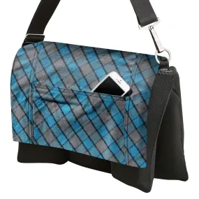 Pocket Cover Blue Square Plaid