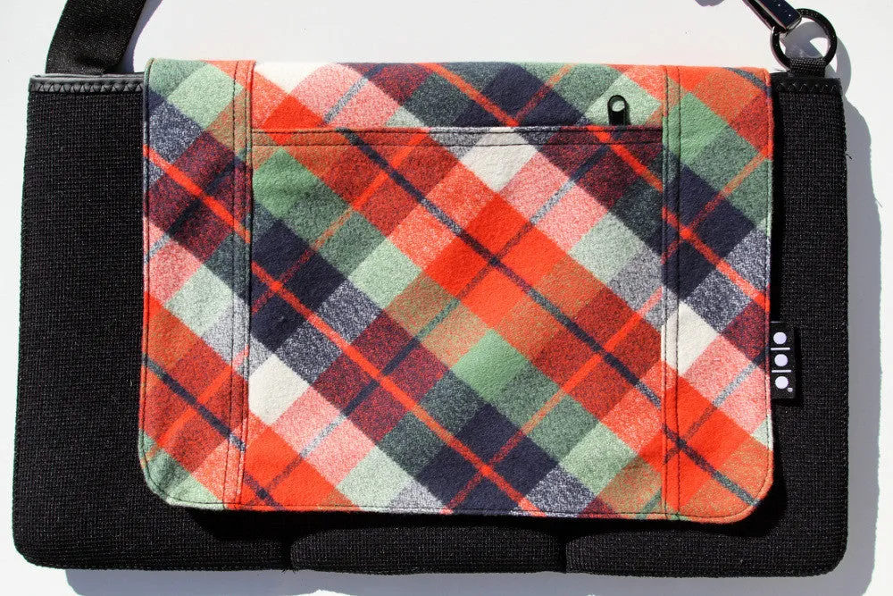 Pocket Cover Orange and Blue Plaid
