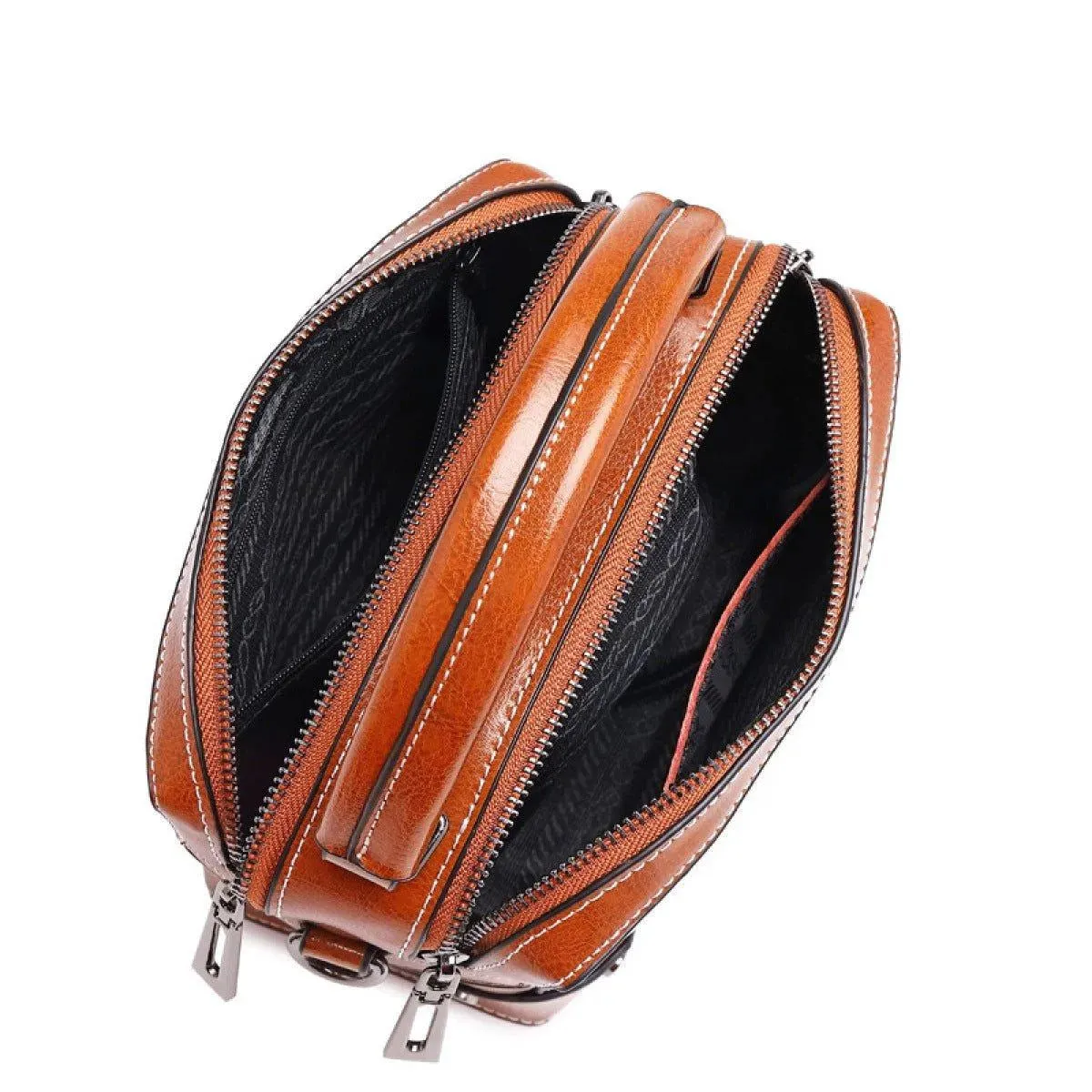 Portable Zipper Shoulder Messenger Bag