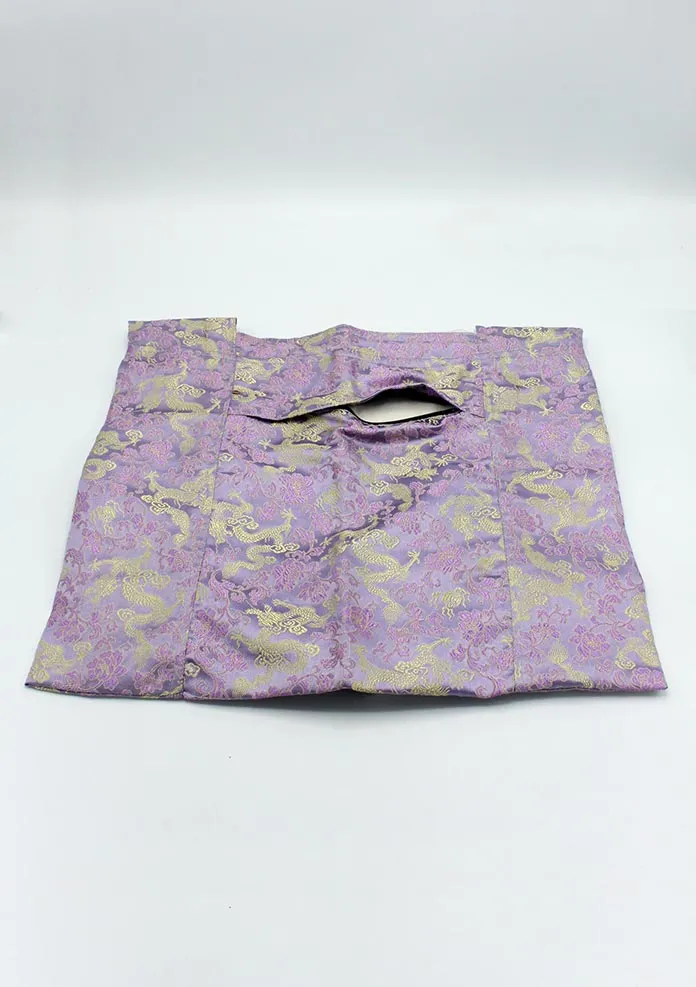 Purple Brocade Women's Side Carry Travel Bag