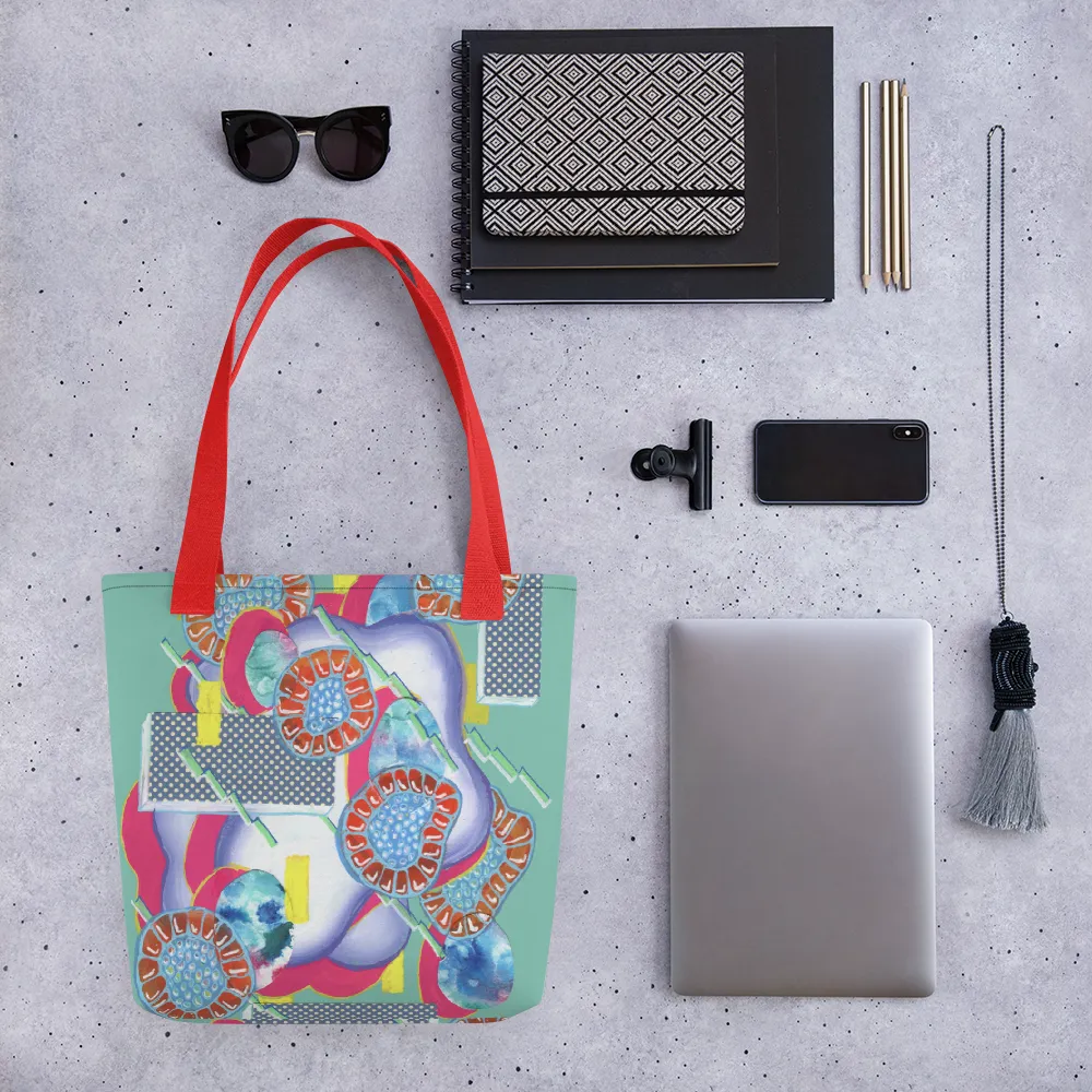 Rectangle Jelly Organism Tote bag