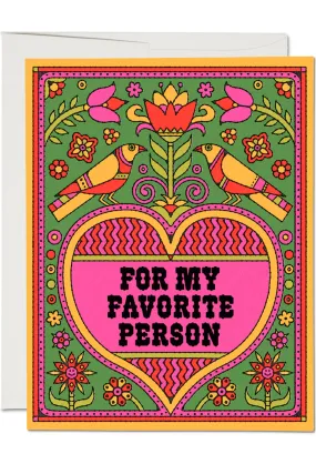 Red Cap Cards - Favorite Person
