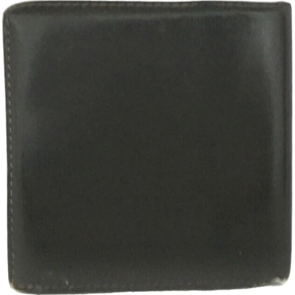 (S1) Celine Wallet Macadam Black Leather