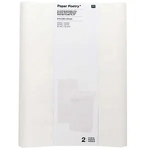 Small White Block Bottom Bag