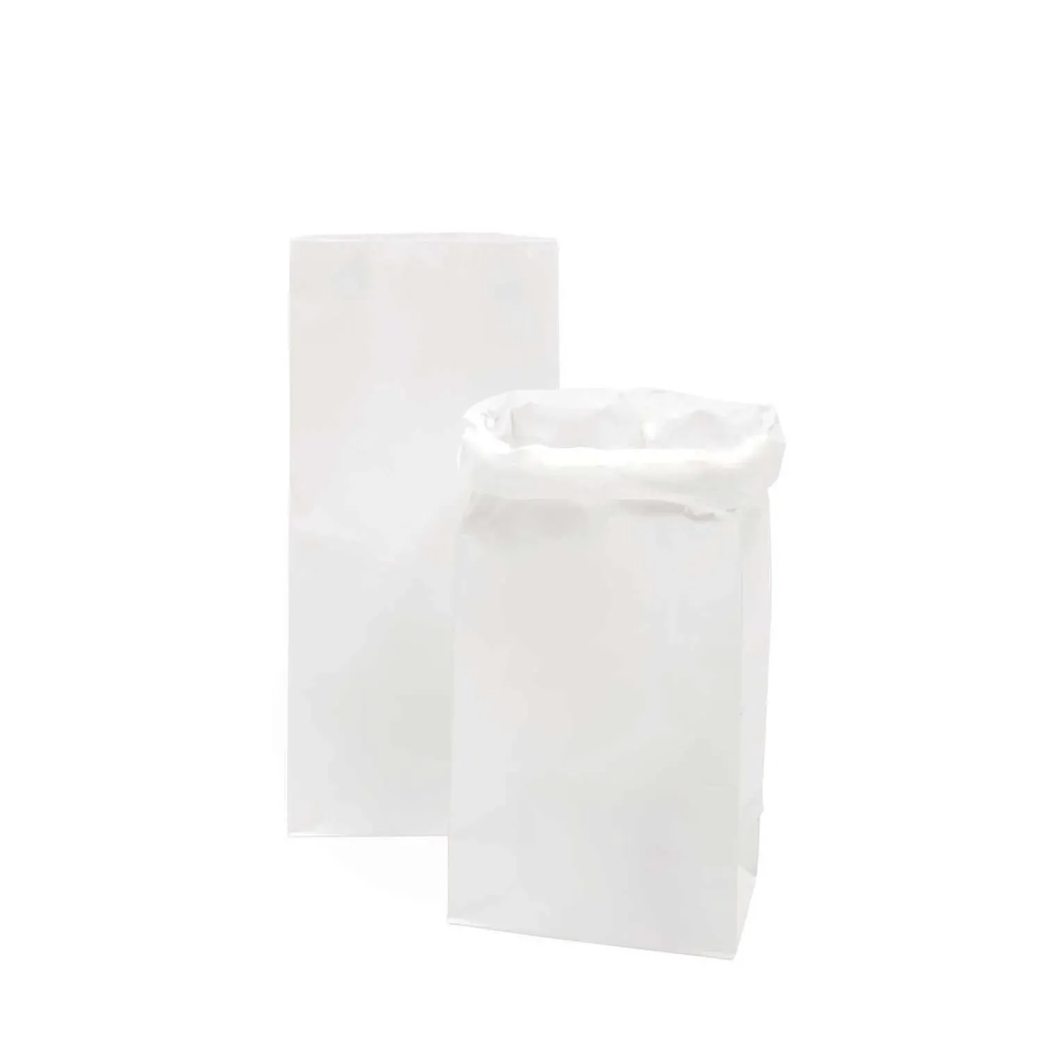 Small White Block Bottom Bag