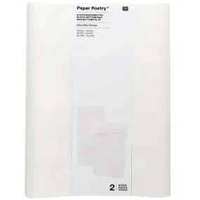 Small White Block Bottom Bag
