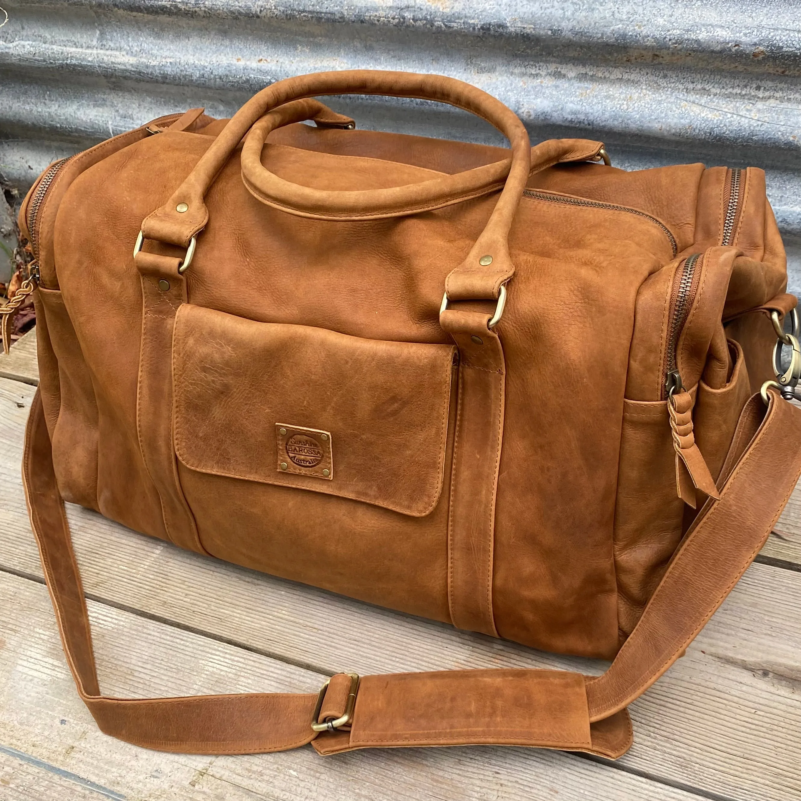 Soft Leather Travel / Duffle / Sports Bag