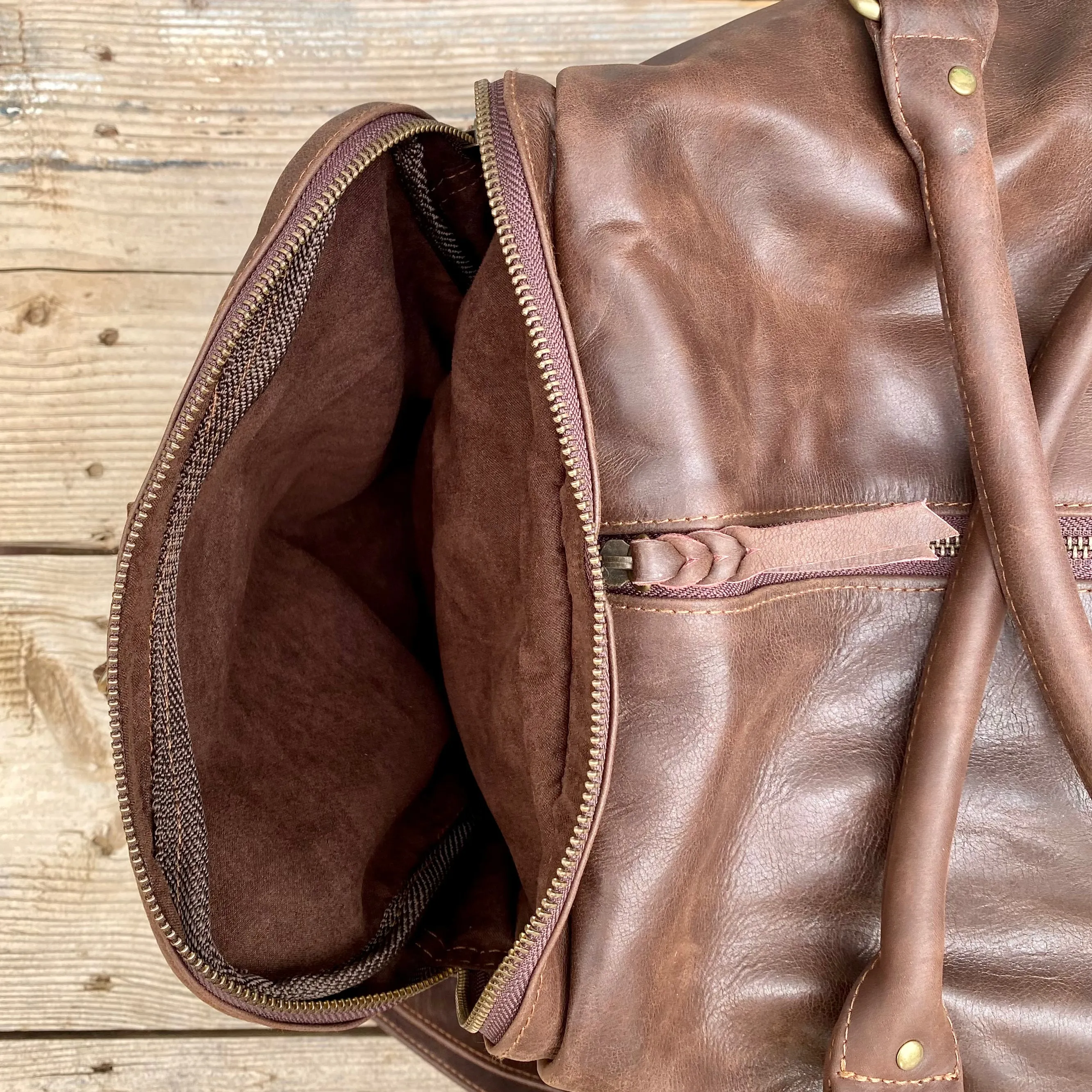 Soft Leather Travel / Duffle / Sports Bag