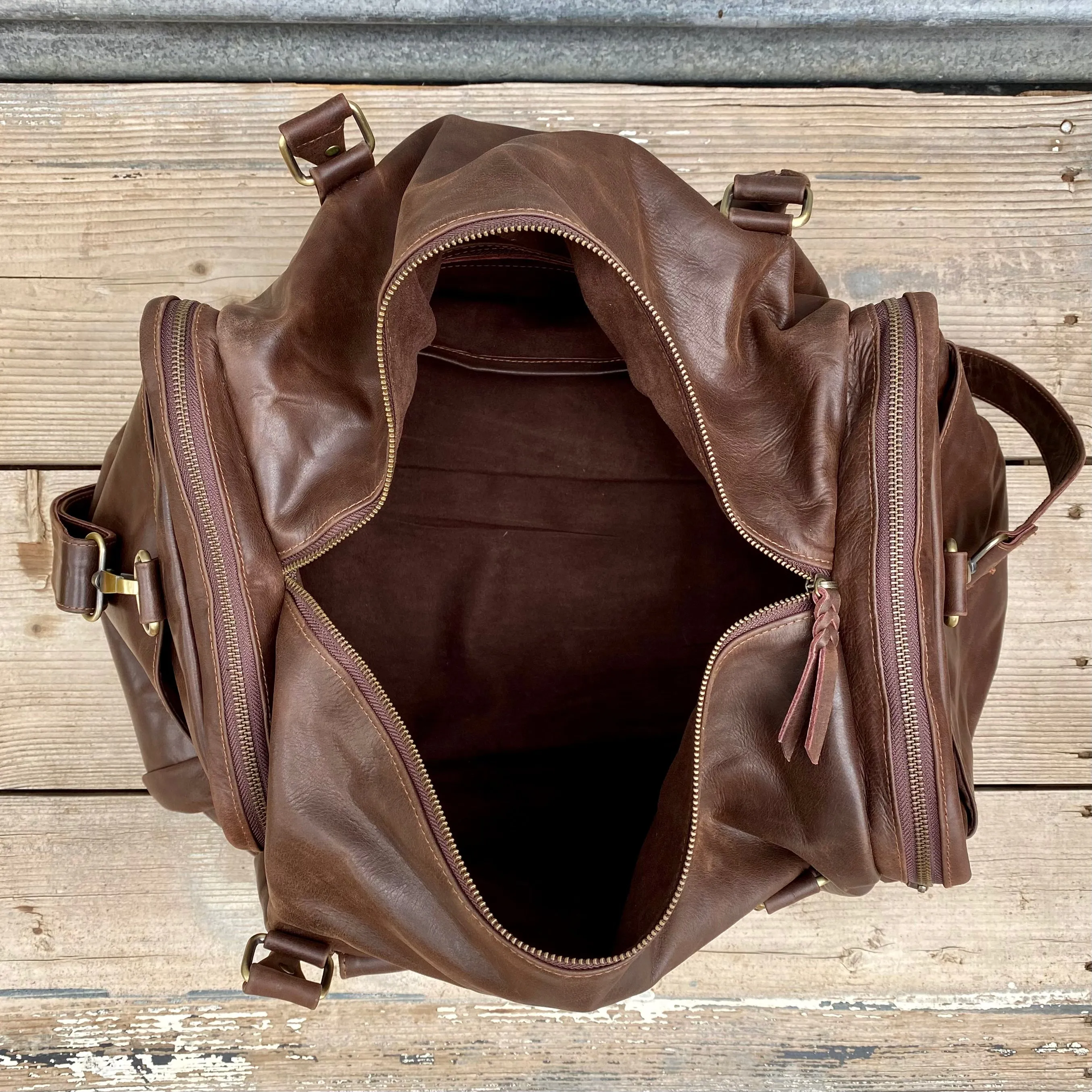 Soft Leather Travel / Duffle / Sports Bag