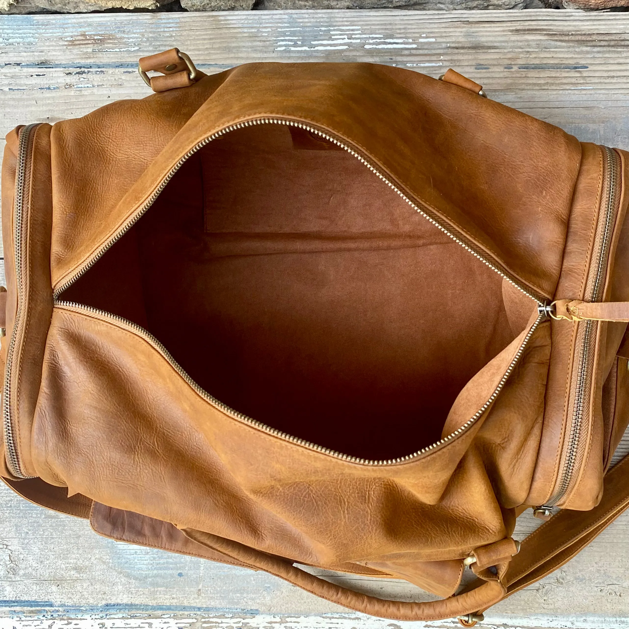 Soft Leather Travel / Duffle / Sports Bag