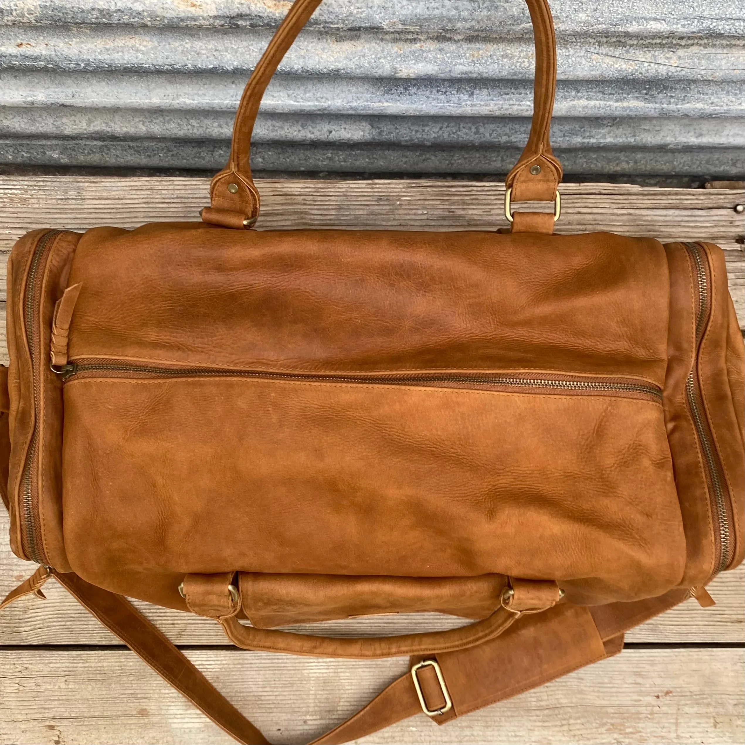 Soft Leather Travel / Duffle / Sports Bag