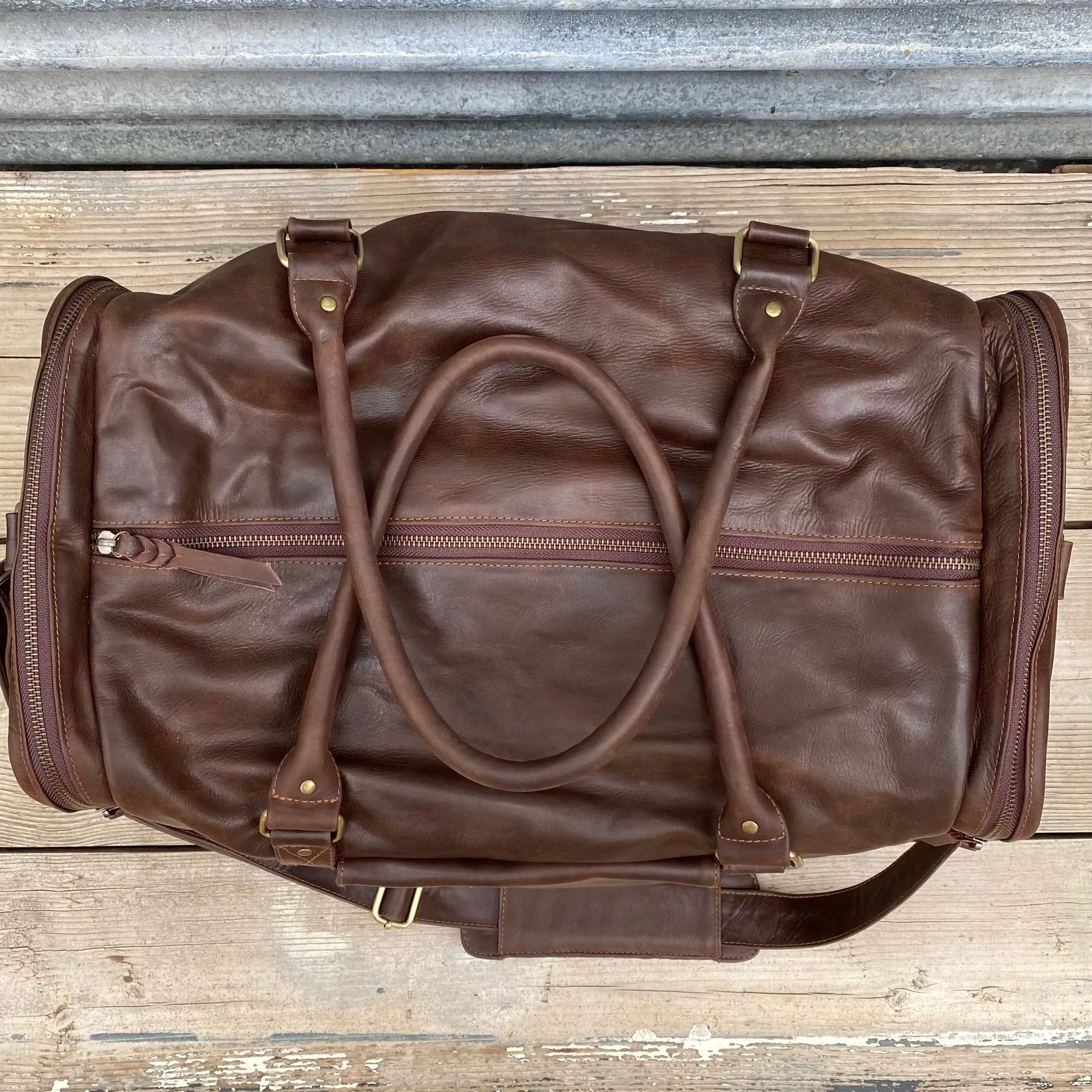 Soft Leather Travel / Duffle / Sports Bag
