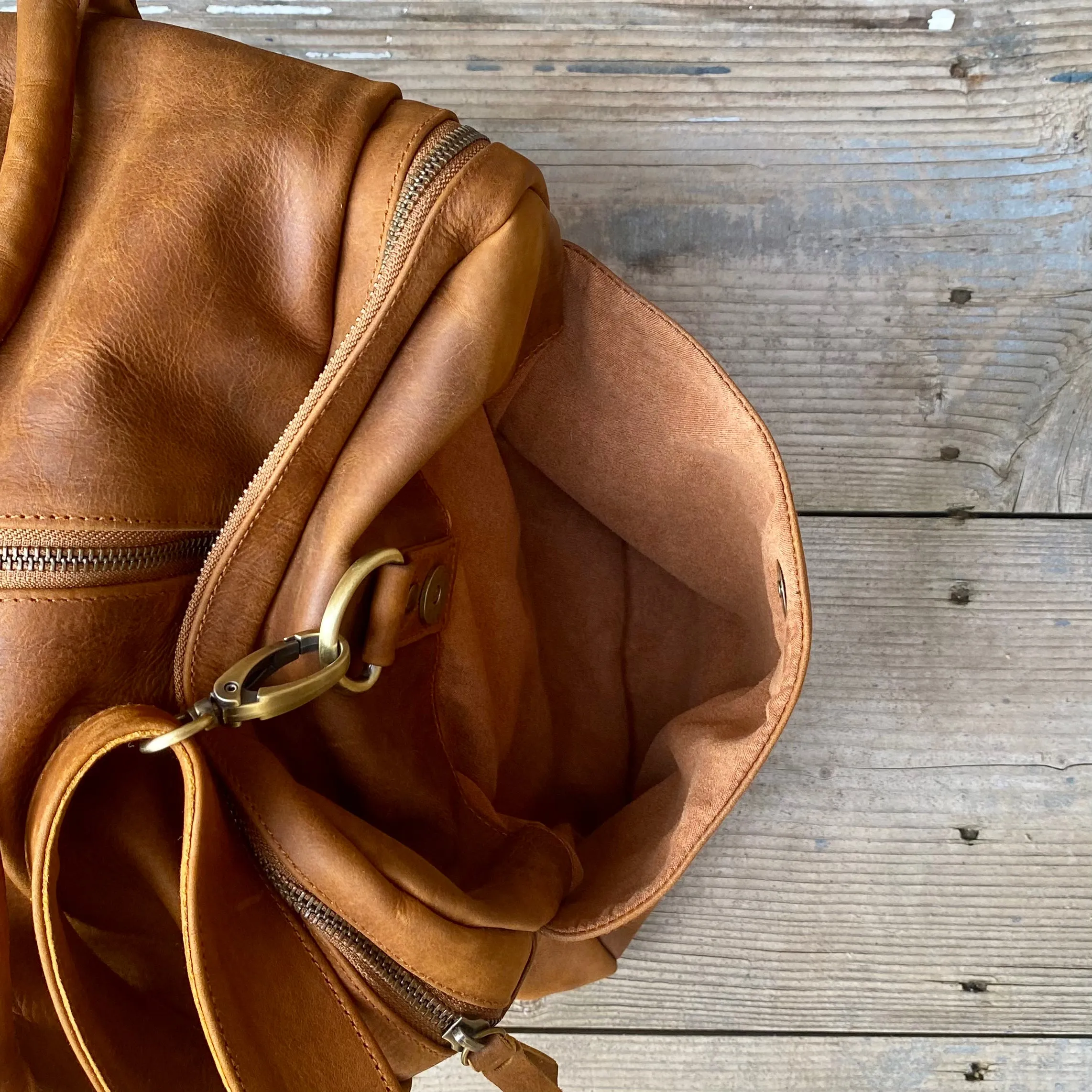 Soft Leather Travel / Duffle / Sports Bag