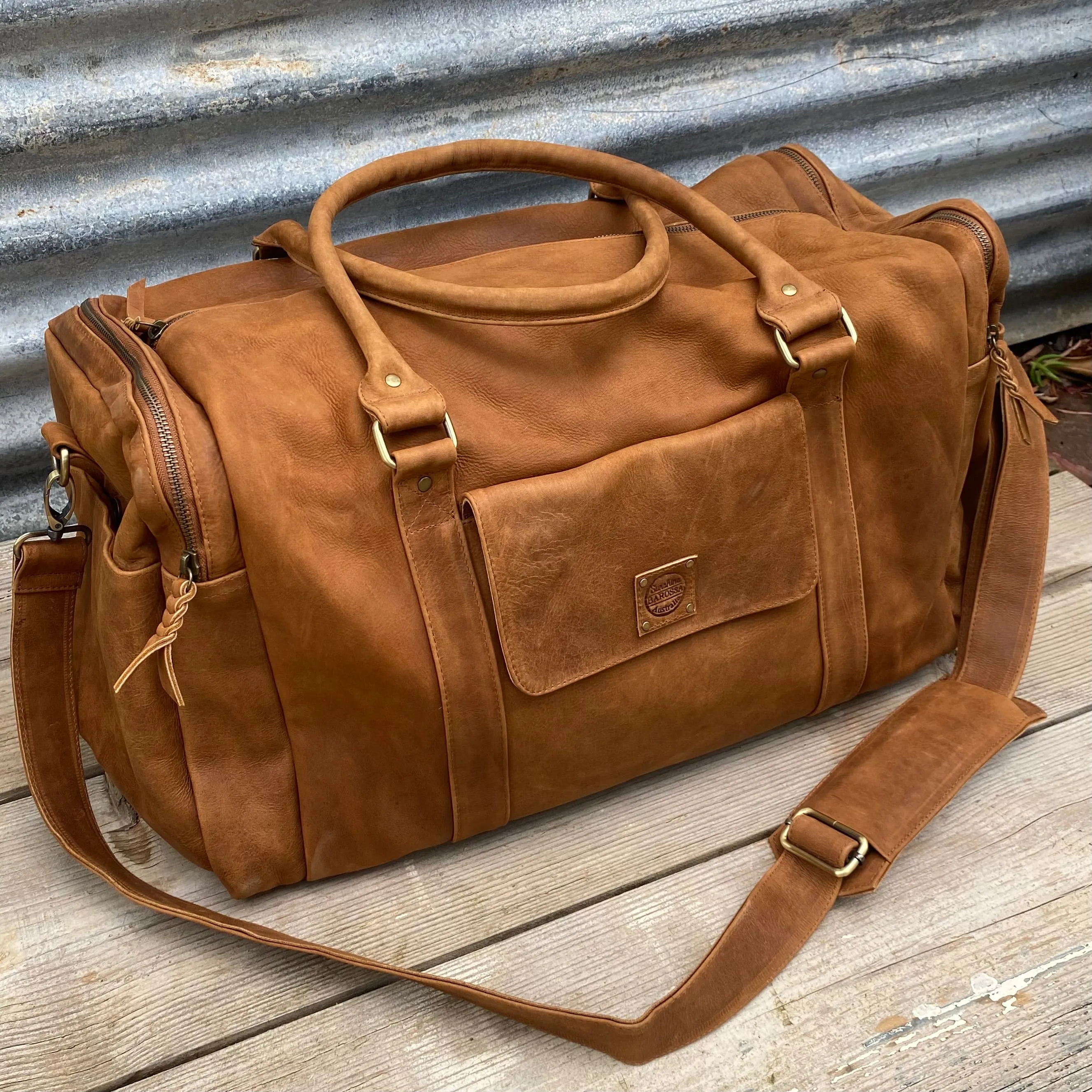 Soft Leather Travel / Duffle / Sports Bag