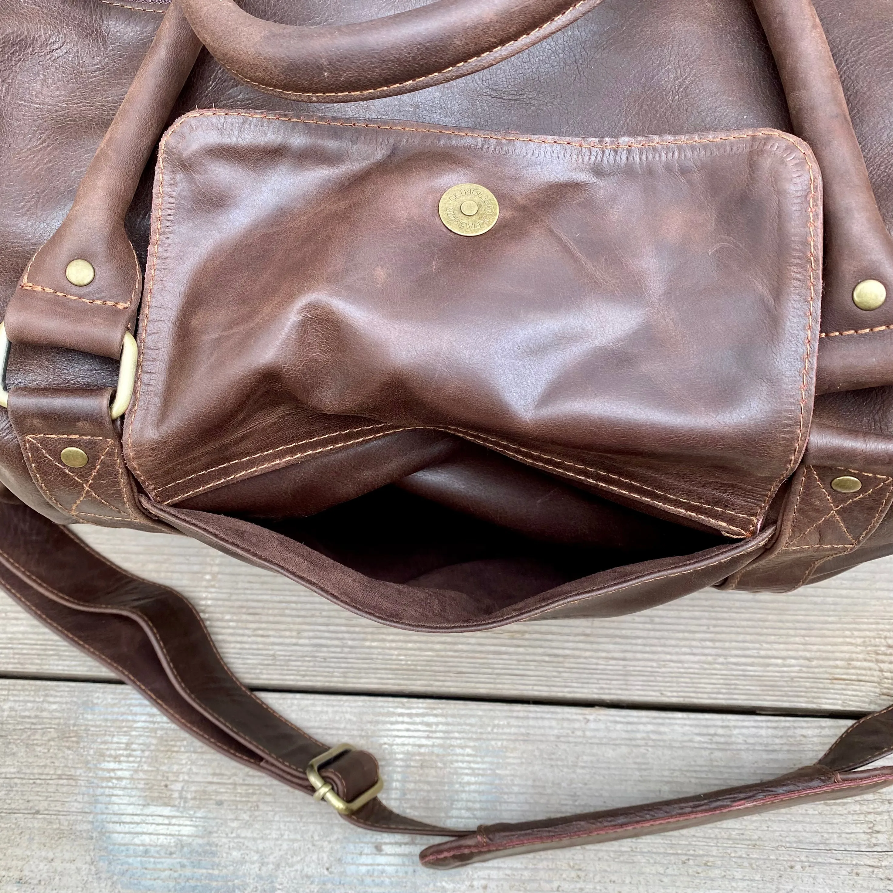 Soft Leather Travel / Duffle / Sports Bag