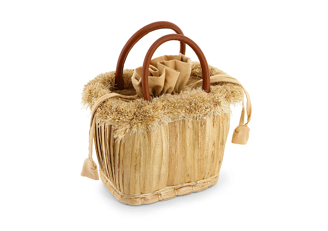 Square Water Hyacinth Hand Bag Pattern Puipui