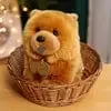 Stuffed Small Red Chow Aurora Plush 10"