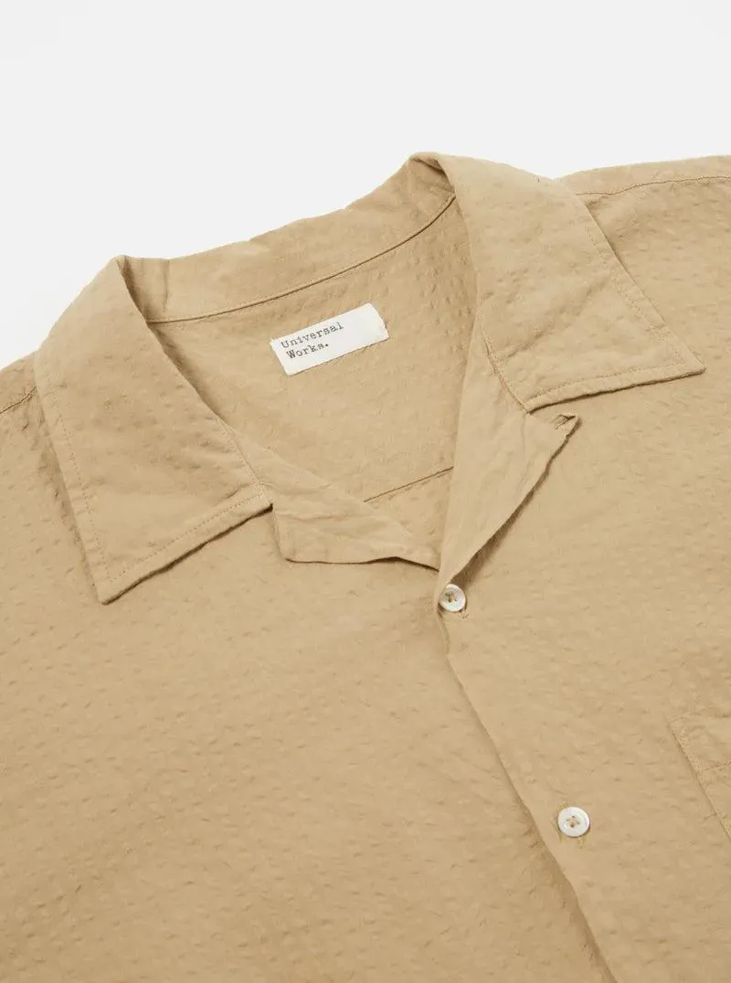 Universal Works - Camp Shirt II In Summer Oak Onda Cotton
