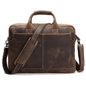 Vintage Leather Messenger Bag