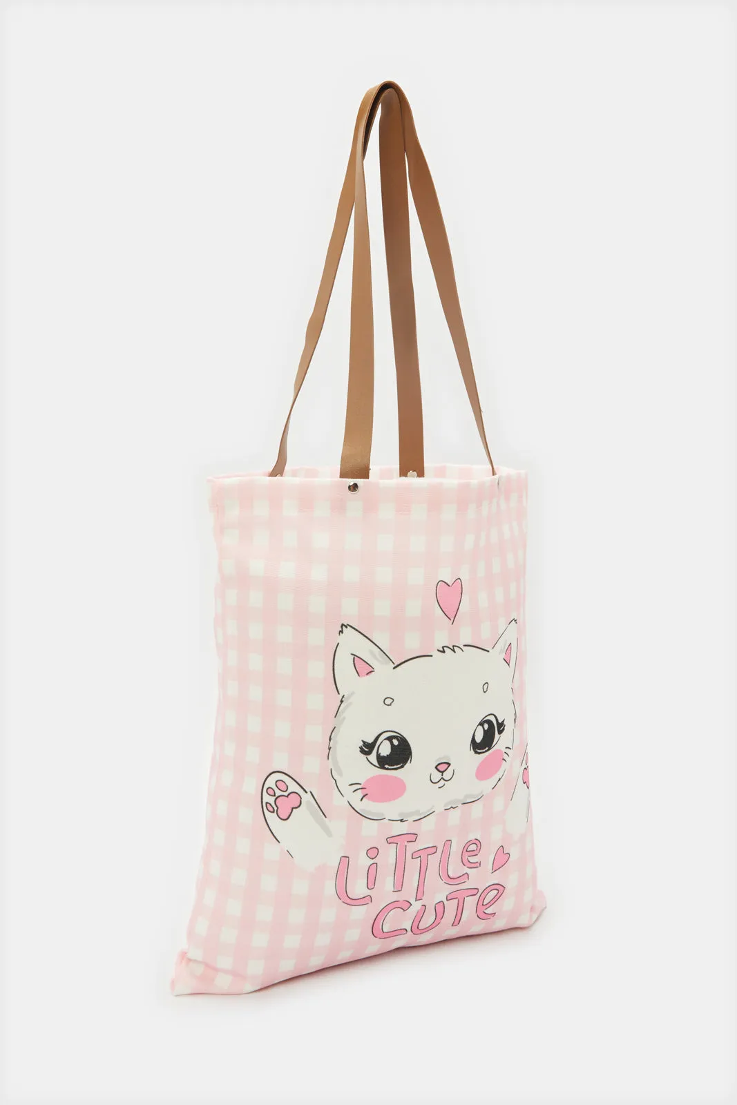 Women Pink Printed Shopper