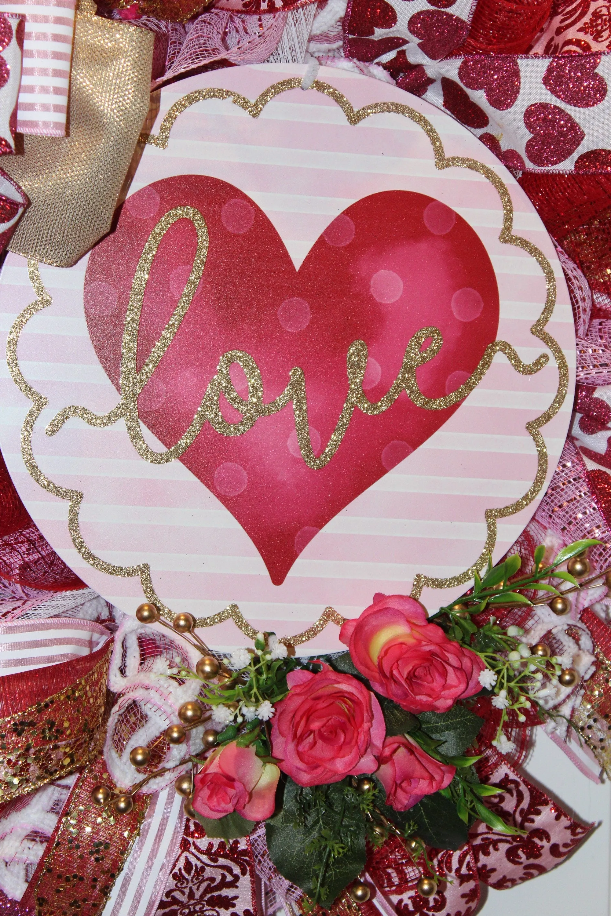 XL Elegant Valentine Wreath